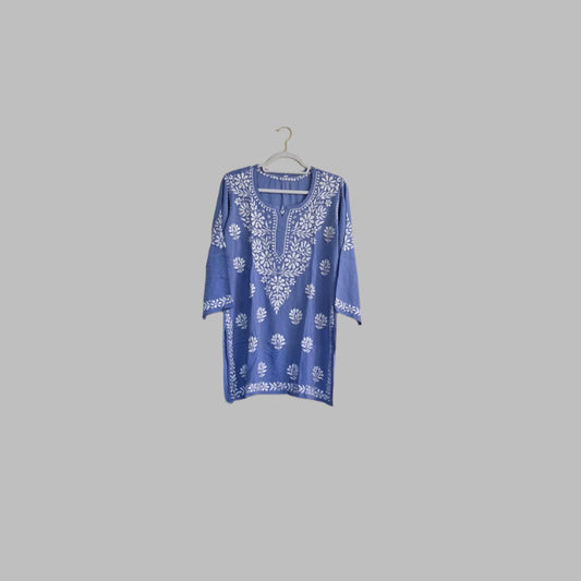 Chikankari short kurti