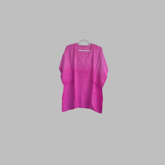 Chikankari short kurti/top