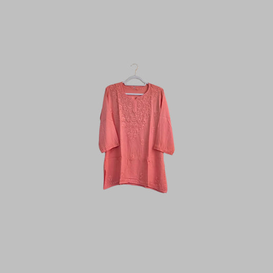 Chikankari short kurti/top