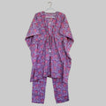 Handblock printed kaftan dress