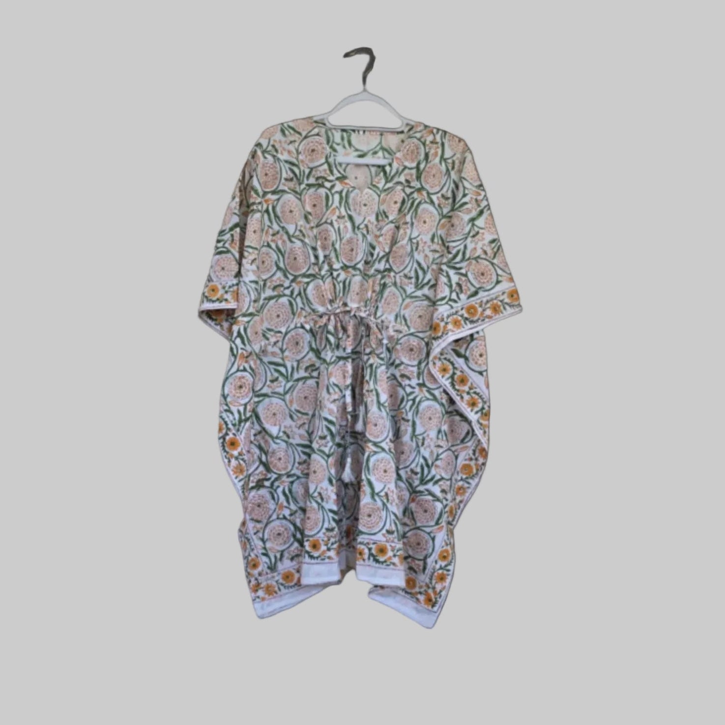 Handblock printed Kaftan
