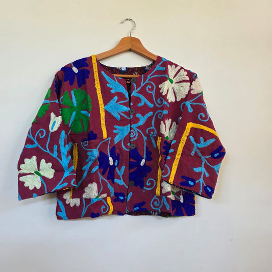 Crop Suzani jacket