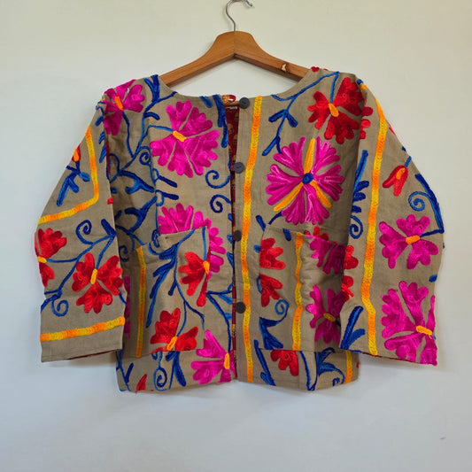 Crop Suzani jacket