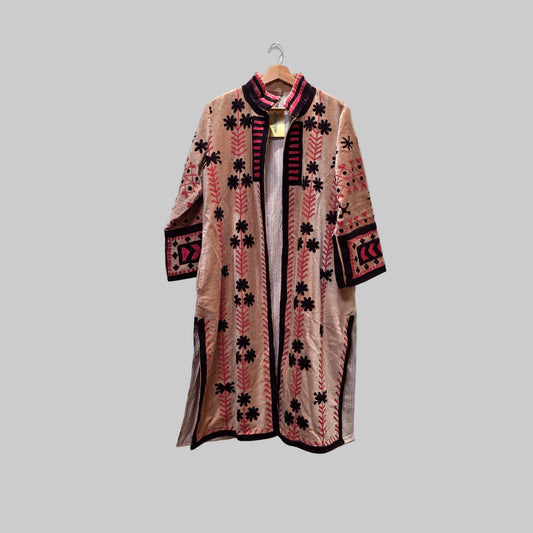 Long Velvet Suzani Coat