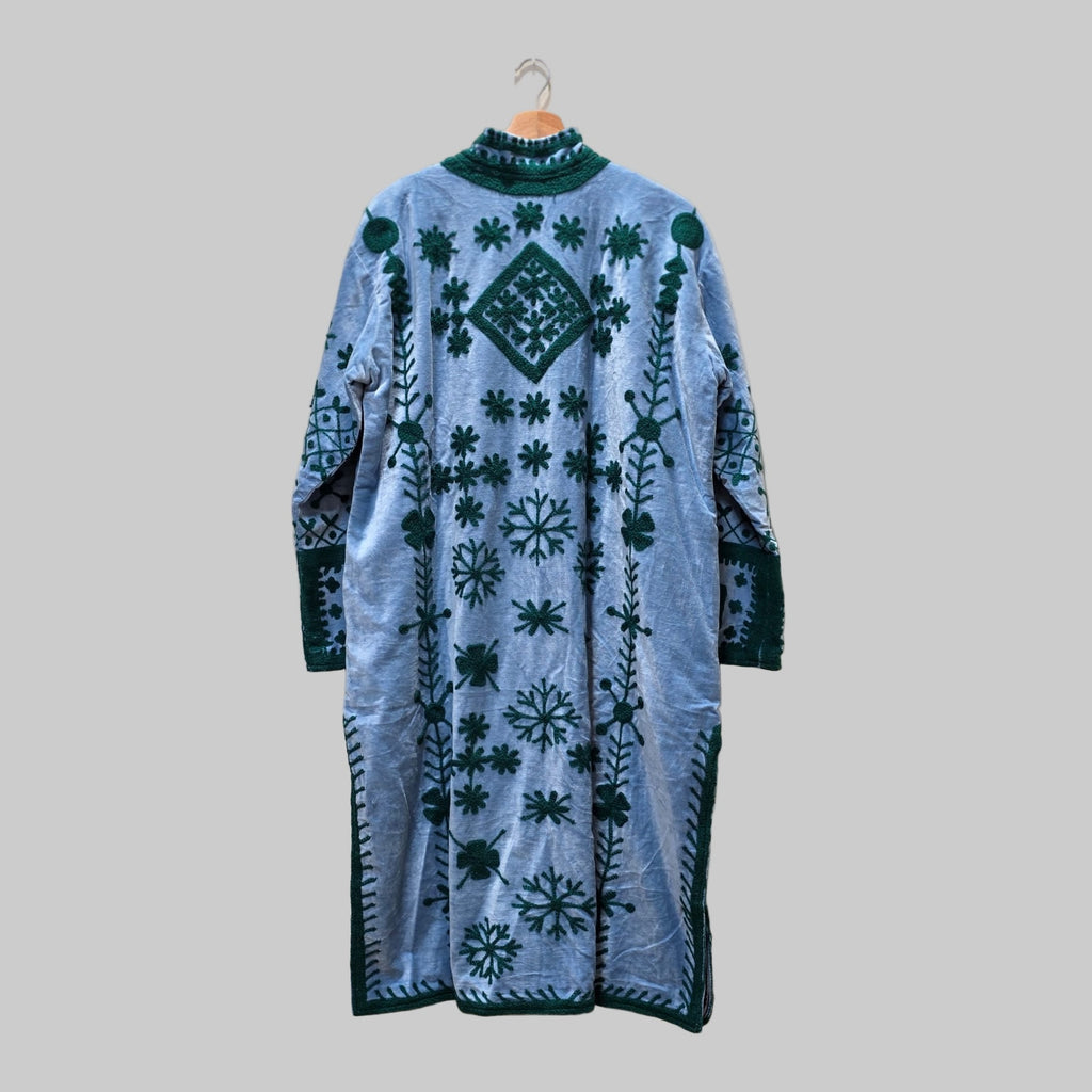 Long Velvet Suzani Coat