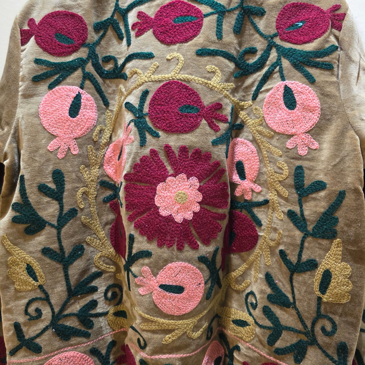 Pomegranate Velvet Suzani jacket