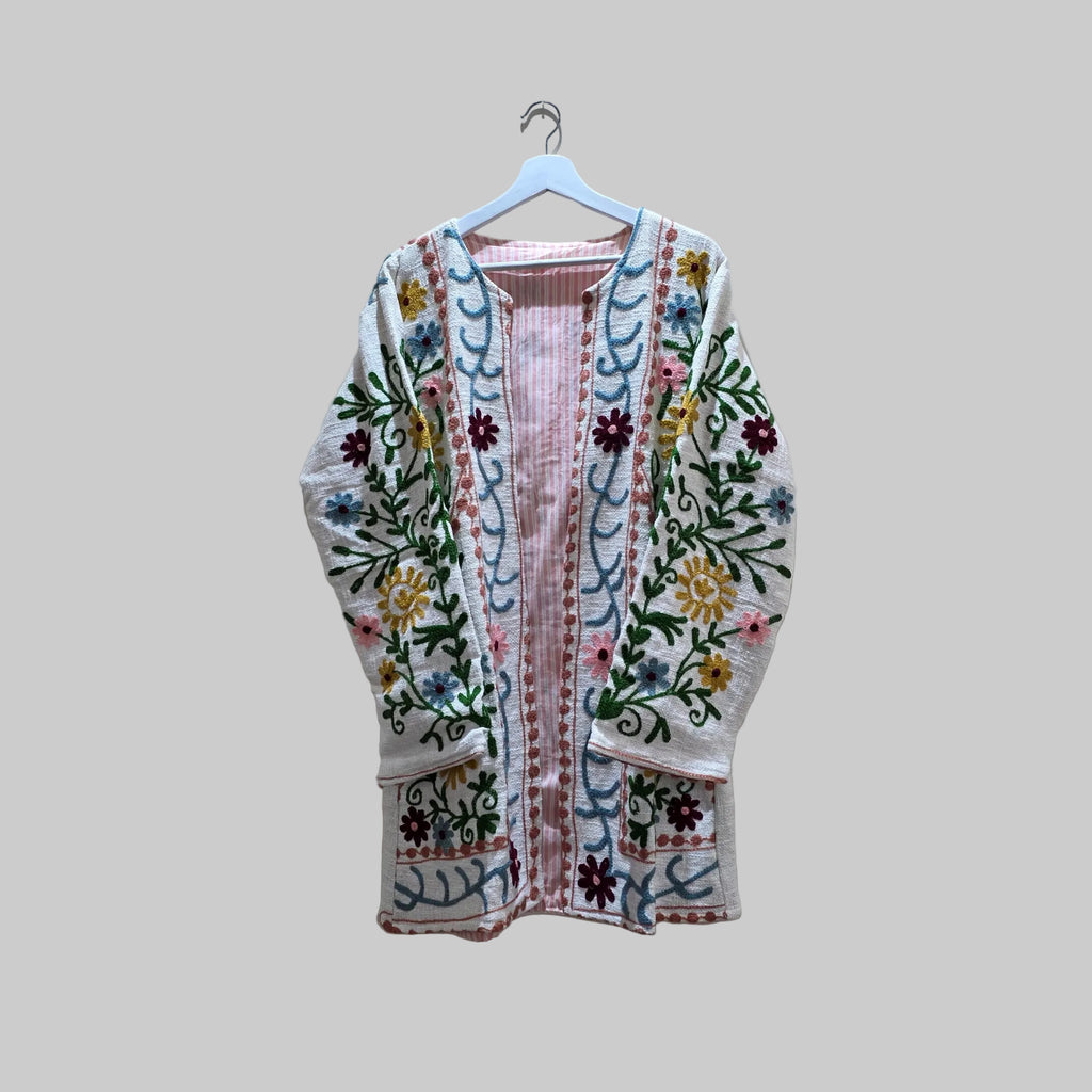 Jute Suzani long jacket