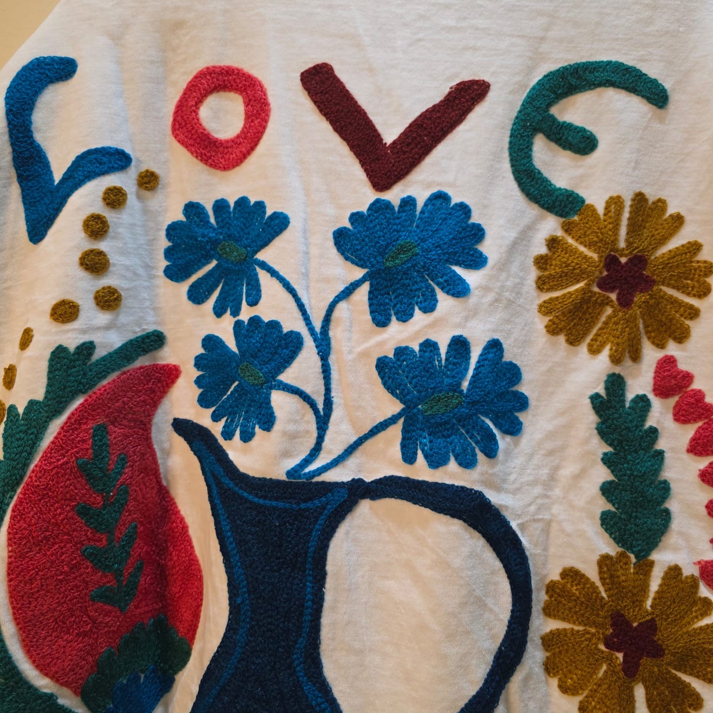 Love/Peace Velvet Suzani jacket