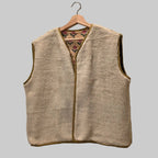 Kantha handblock printed teddy jacket