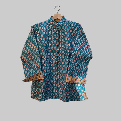 Jaipuri  cotton reversible jacket