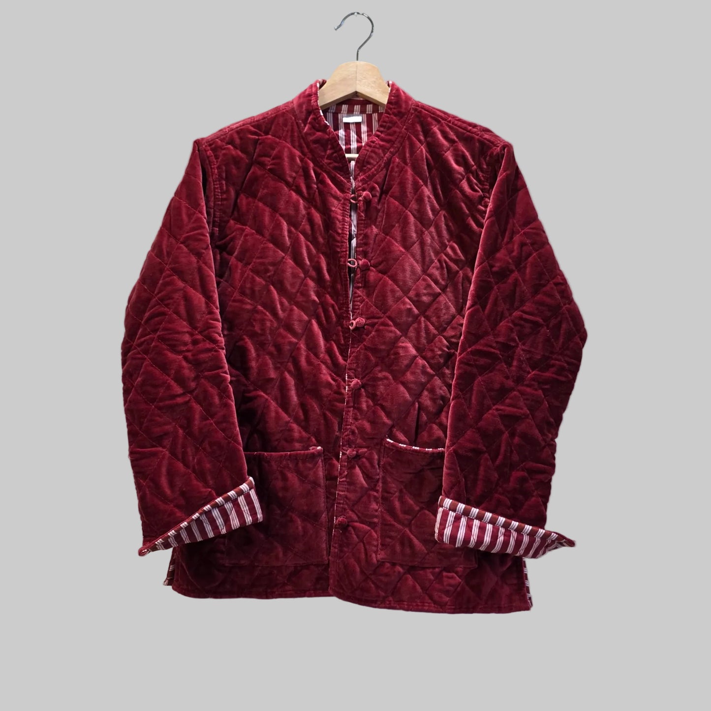Quilted velvet jacket