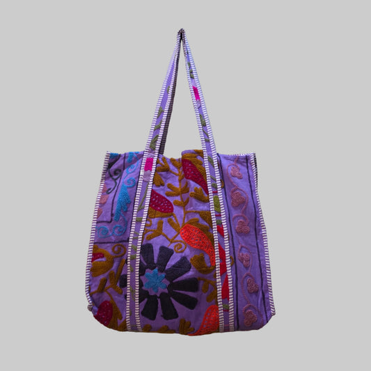 Cotton Suzani tote bag