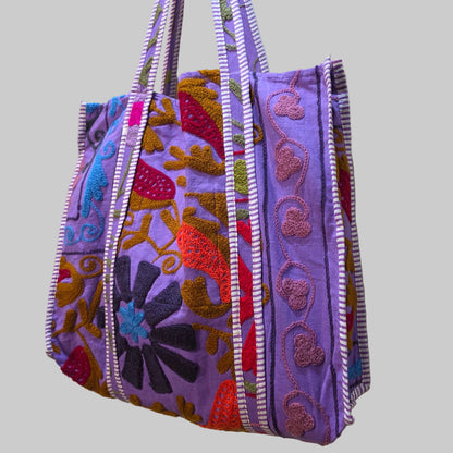 Cotton Suzani tote bag