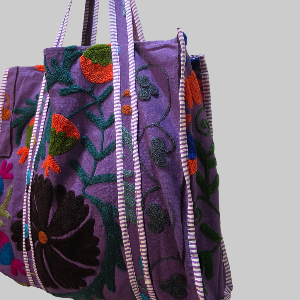 Cotton Suzani tote bag