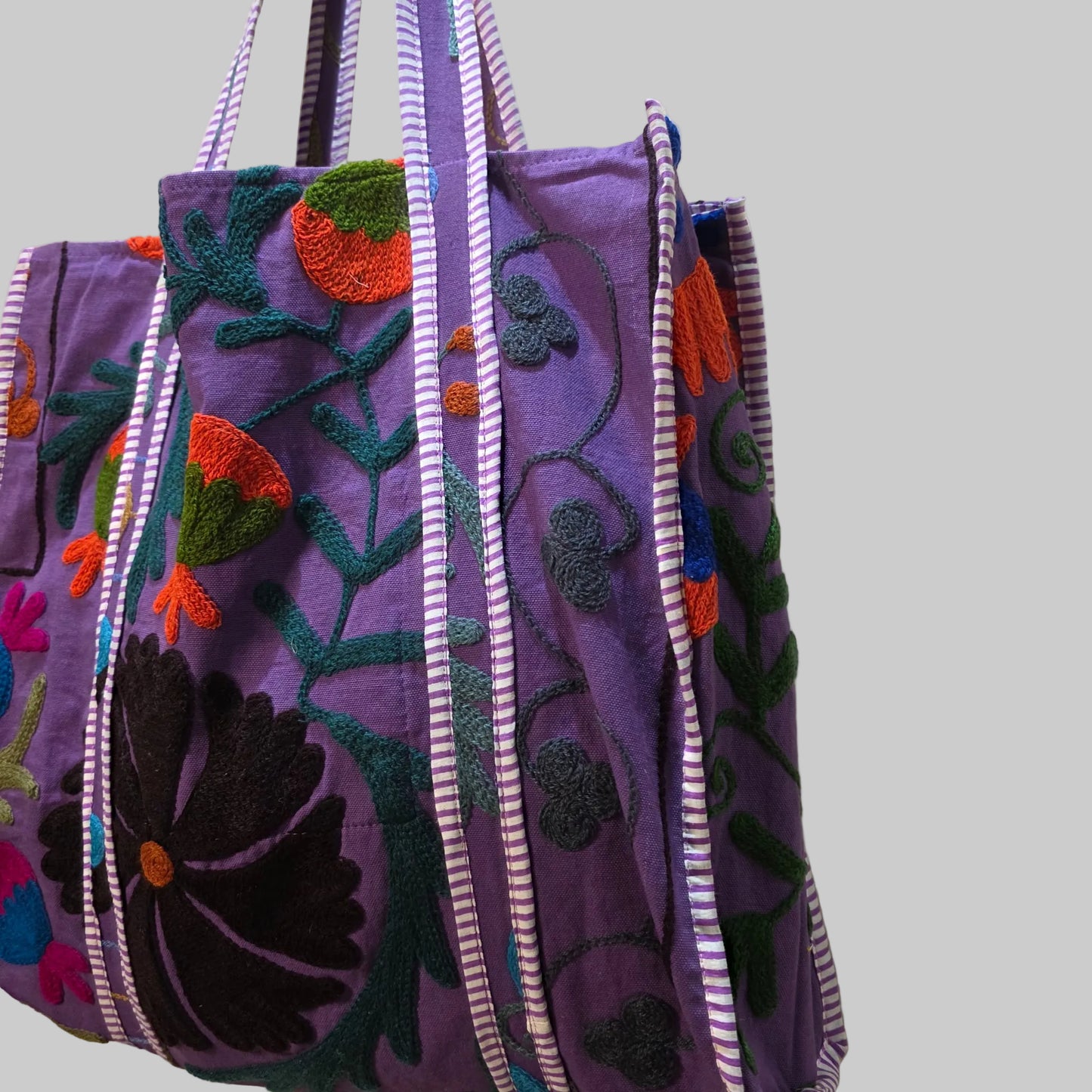 Cotton Suzani tote bag