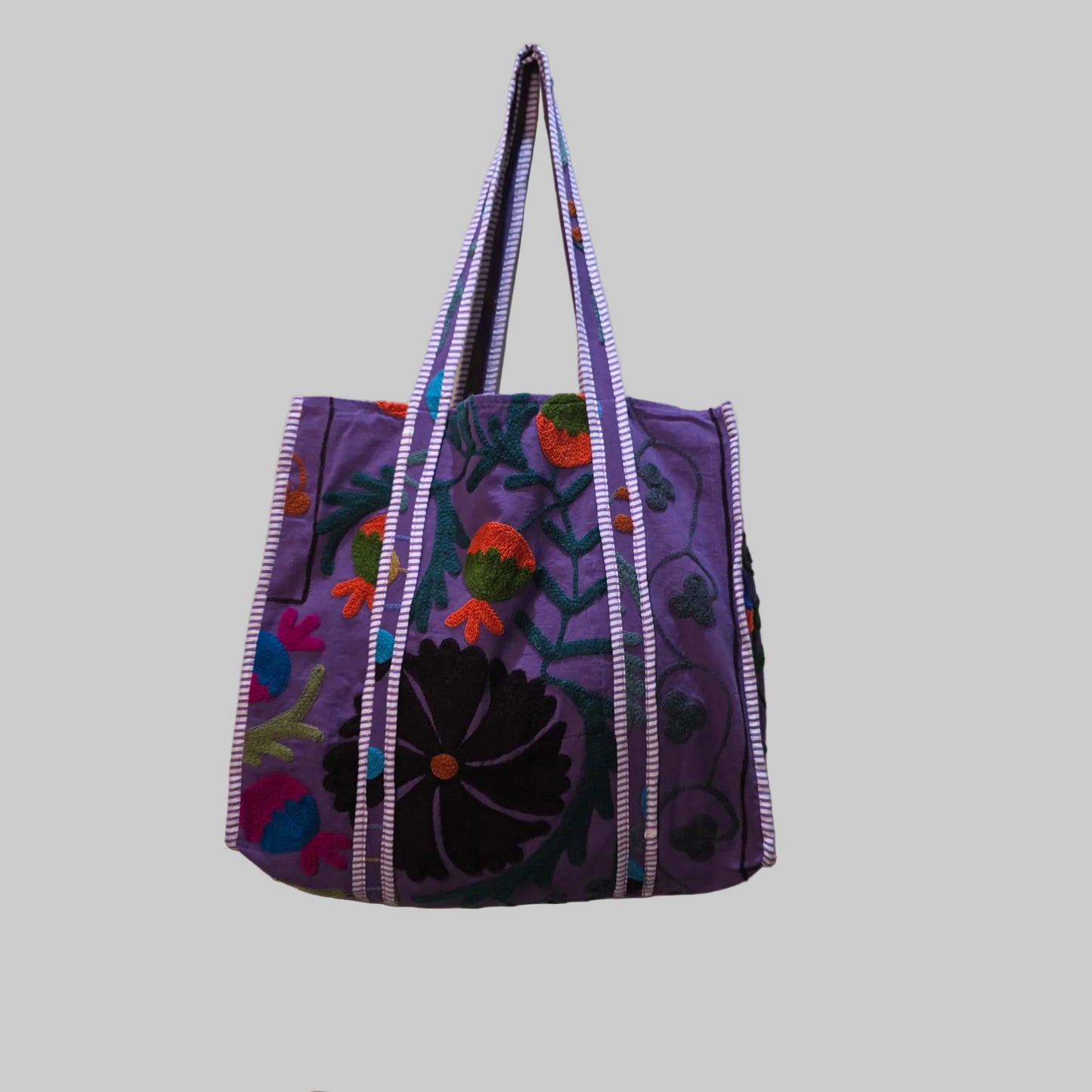 Cotton Suzani tote bag