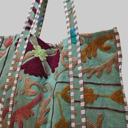 Cotton Suzani tote bag