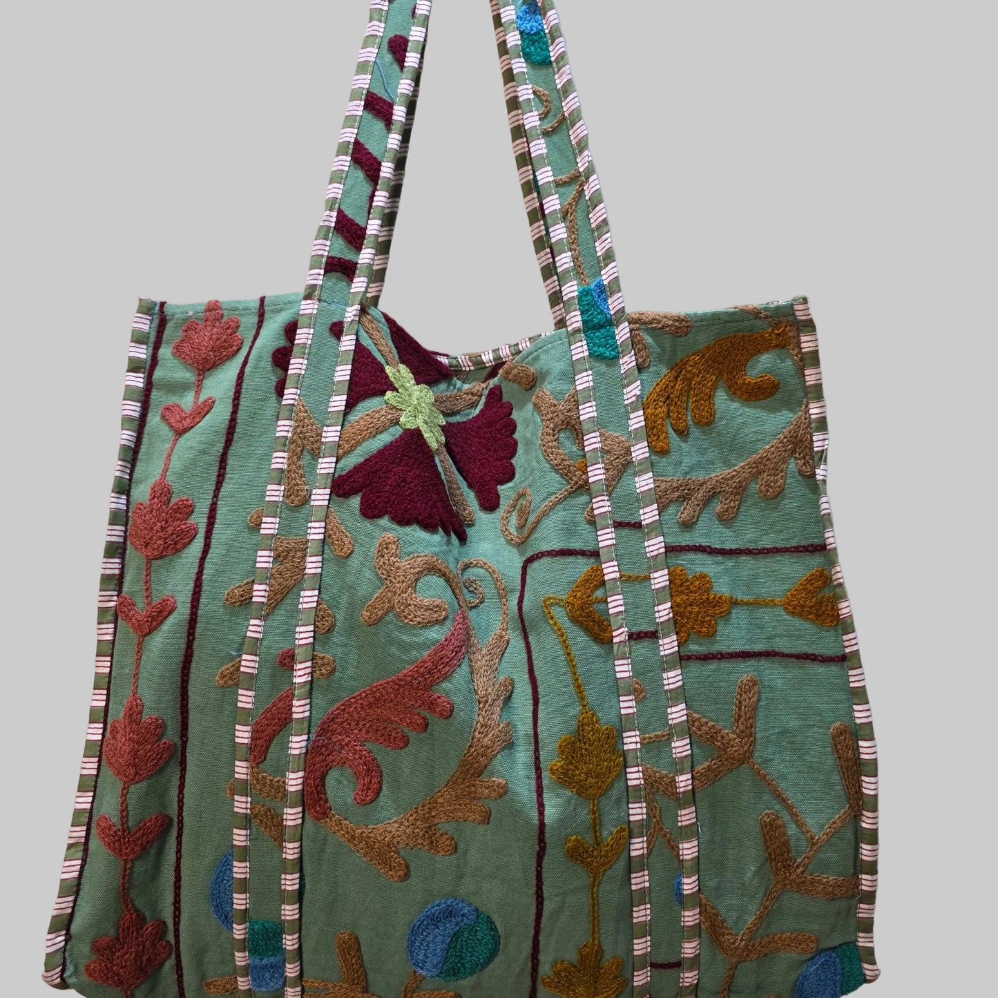 Cotton Suzani tote bag