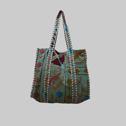 Cotton Suzani tote bag