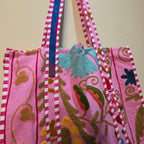 Cotton Suzani tote bag