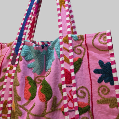 Cotton Suzani tote bag