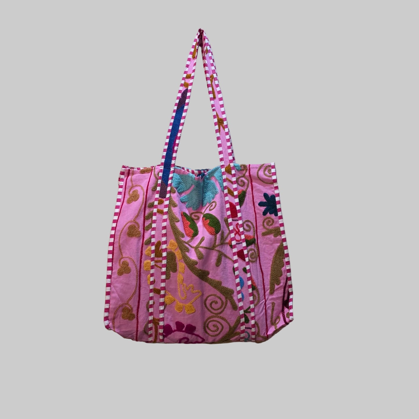 Cotton Suzani tote bag