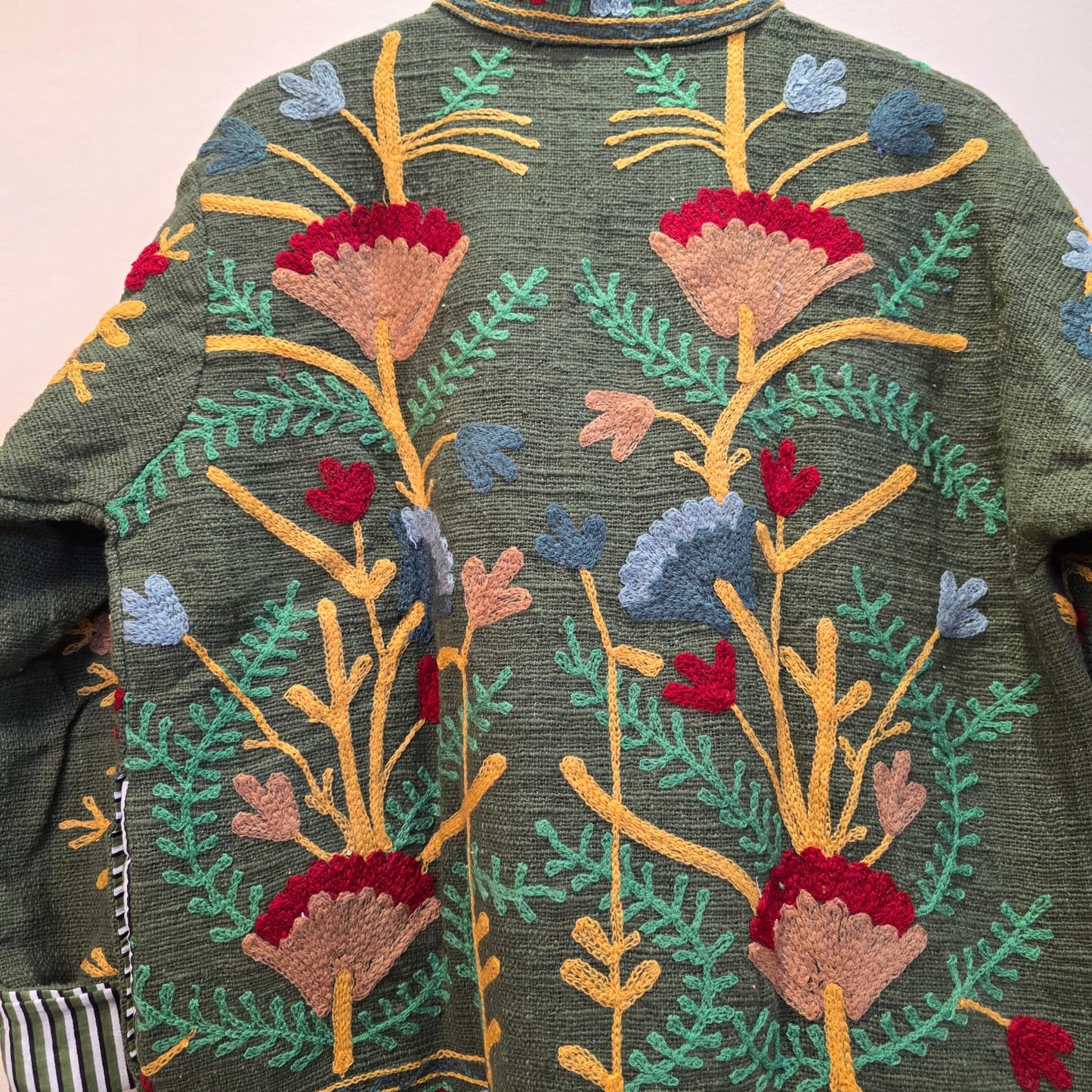 Flower Jute Suzani jacket