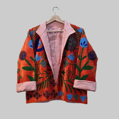 Boho Velvet Suzani jacket