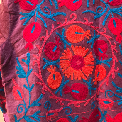 Pomegranate Velvet Suzani jacket