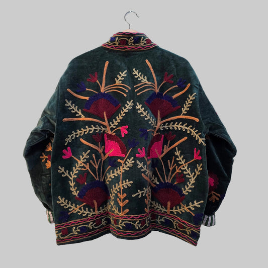 Flower Velvet Suzani jacket