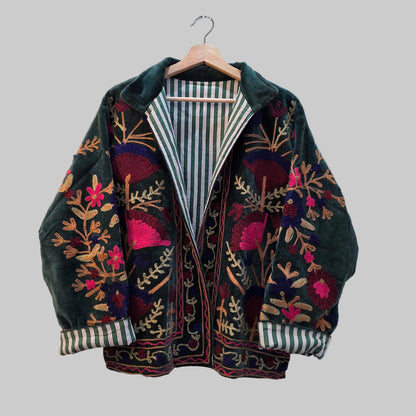 Flower Velvet Suzani jacket