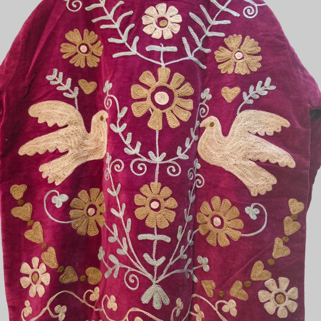 Dove Velvet Suzani jacket