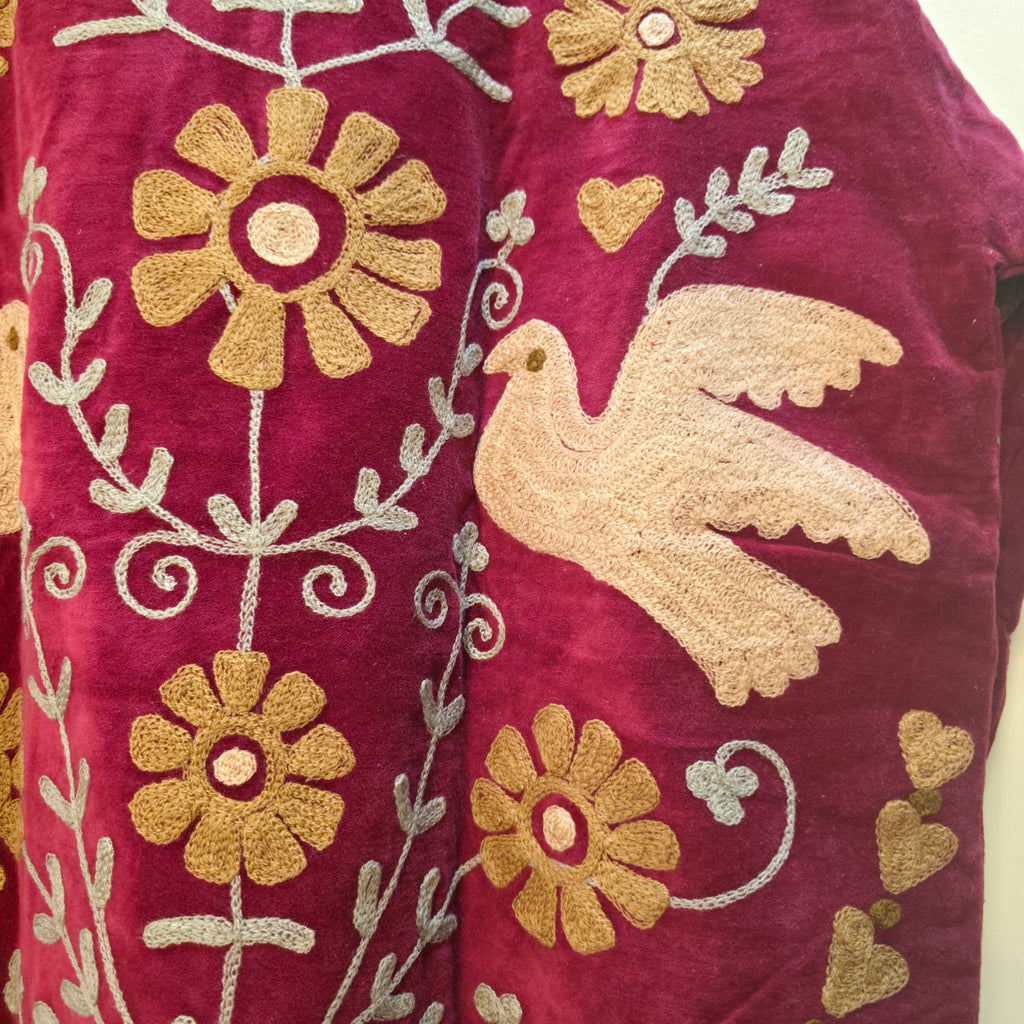 Dove Velvet Suzani jacket