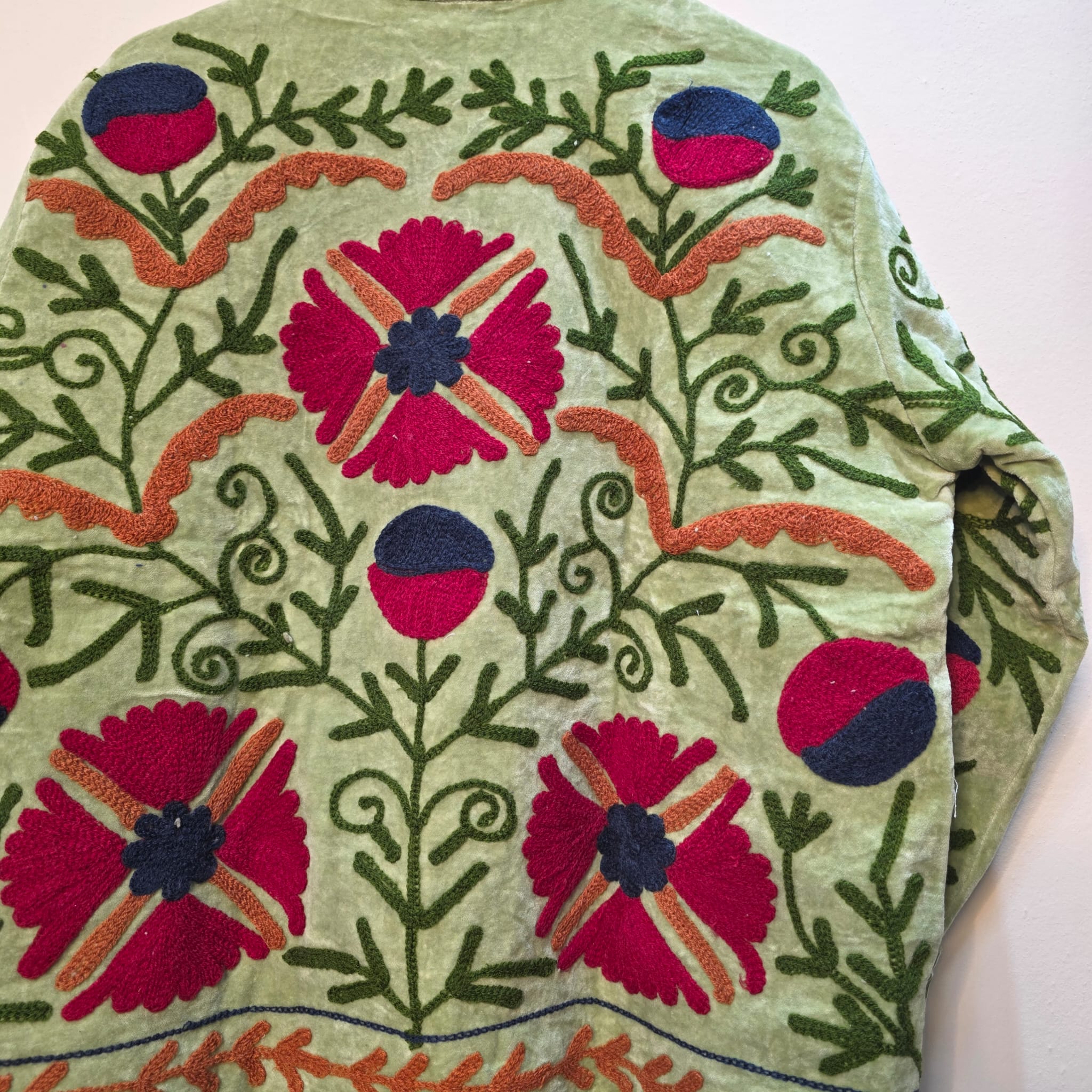 Blooming Flower Velvet Suzani jacket