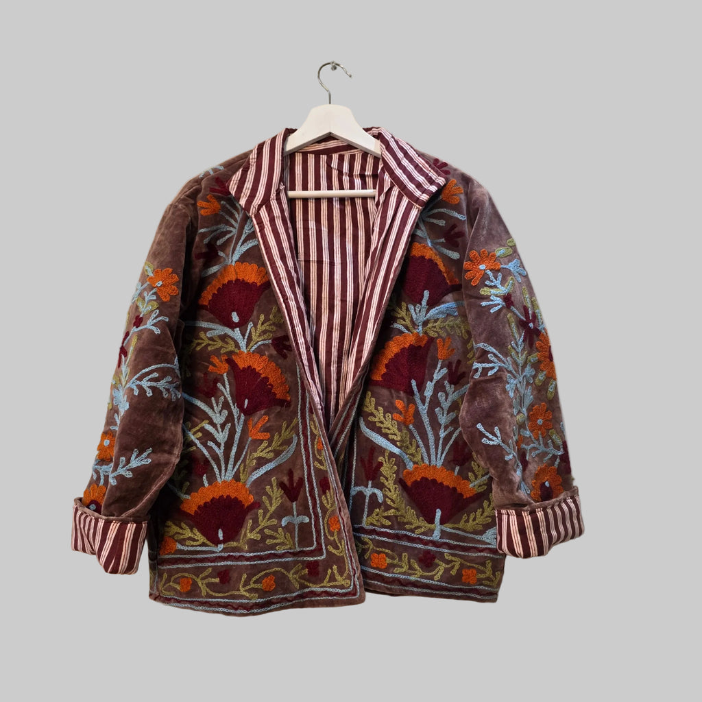 Flower Velvet Suzani jacket