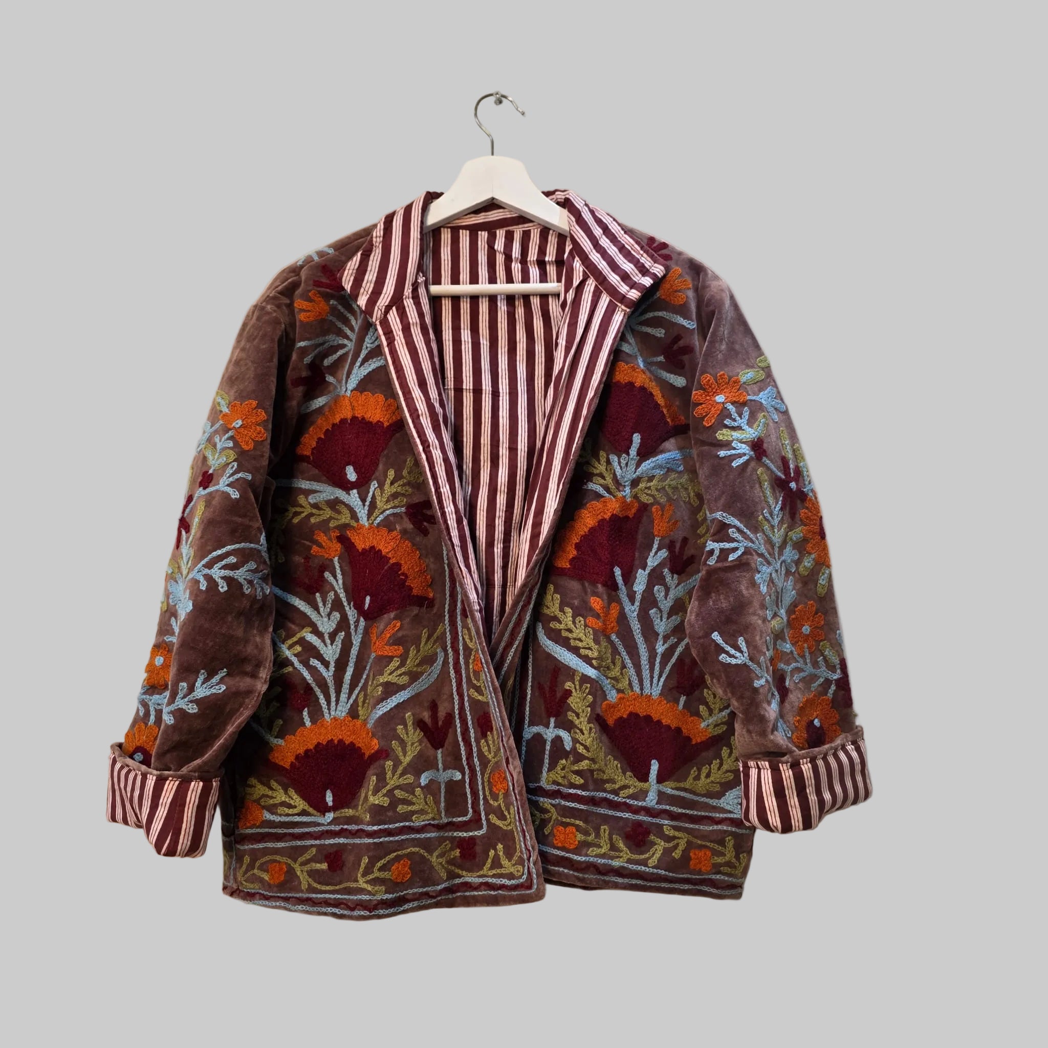Flower Velvet Suzani jacket