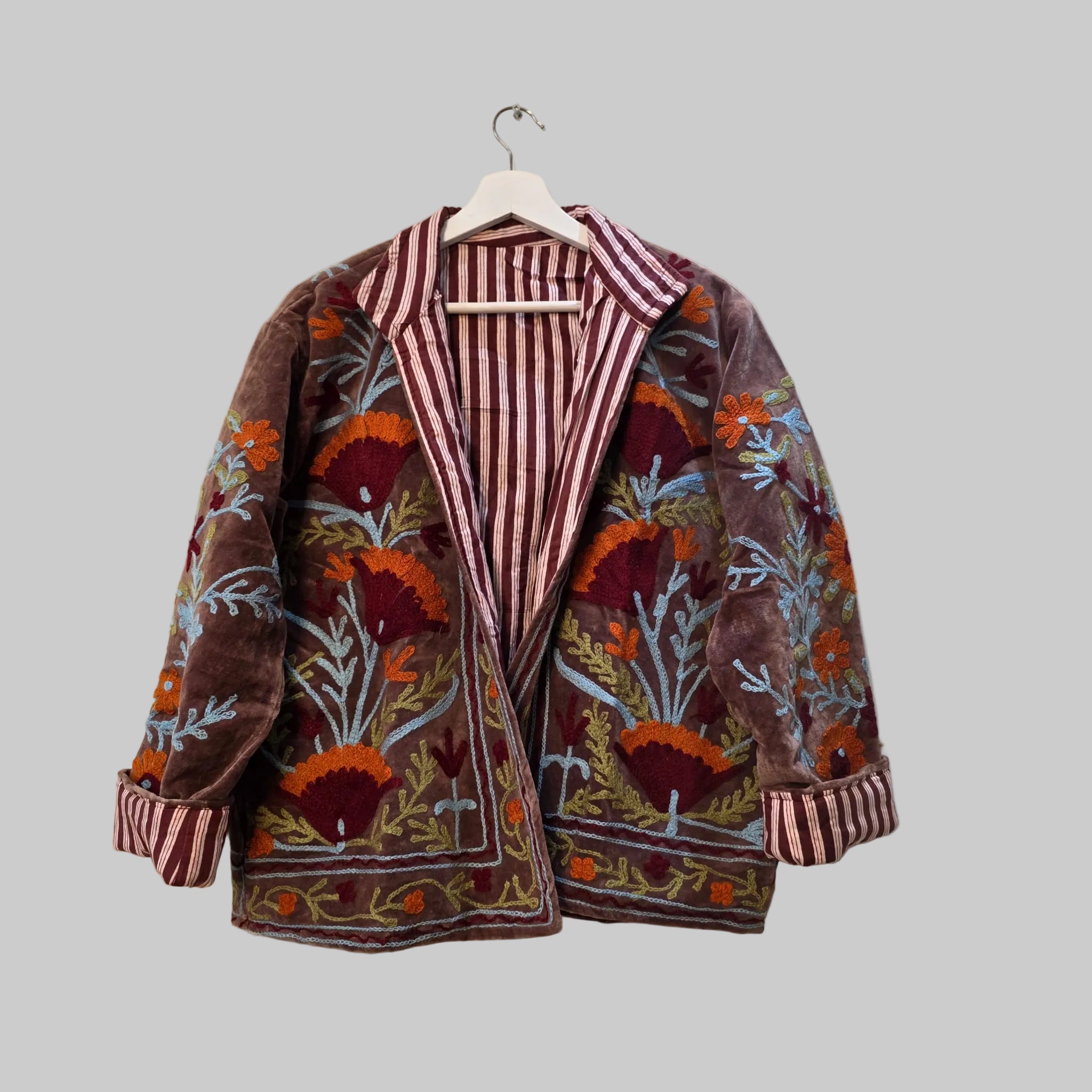 Flower Velvet Suzani jacket