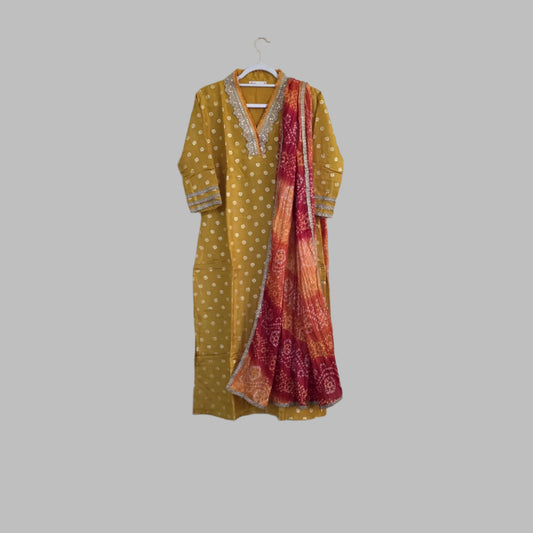 Dola silk suit set