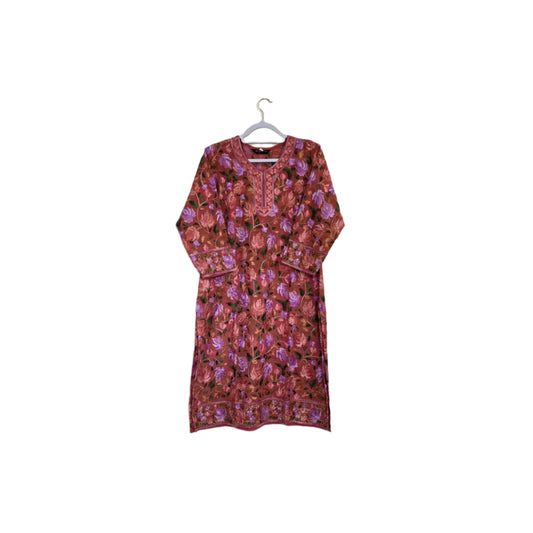 Kashmiri embroidery kurti