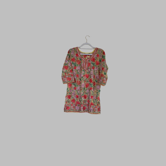 Kashmiri short kurti/top