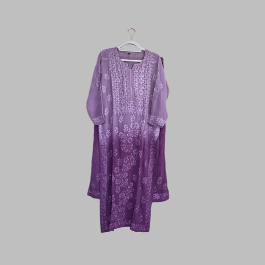 Chikankari plazo set