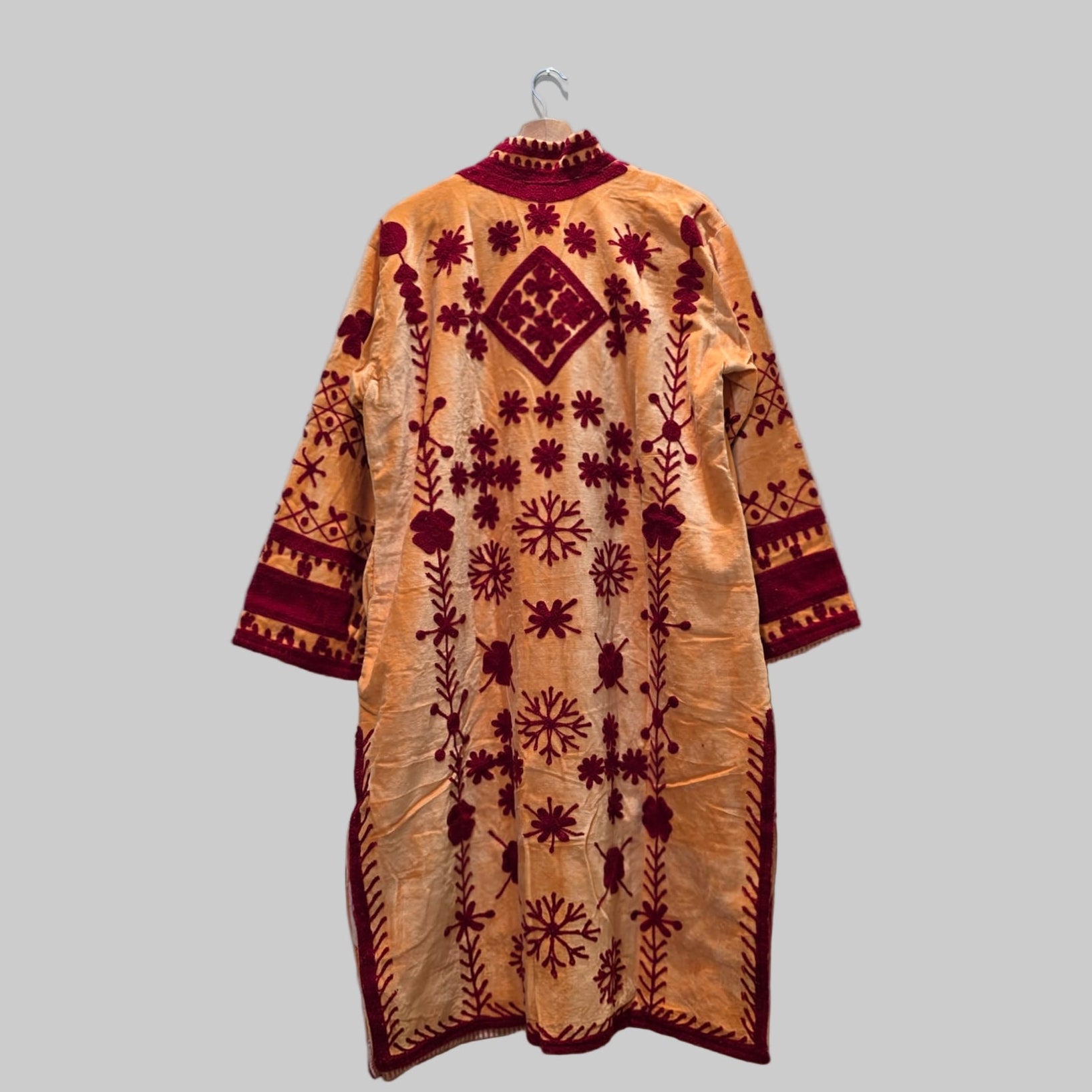 Long Velvet Suzani Coat