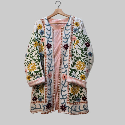 Jute Suzani long jacket
