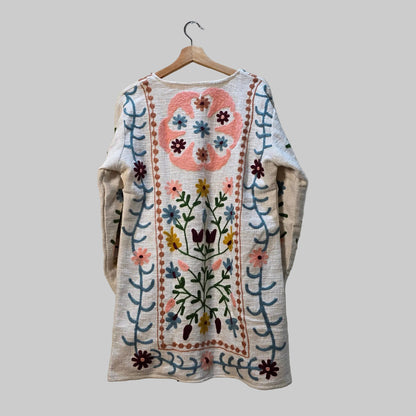 Jute Suzani long jacket