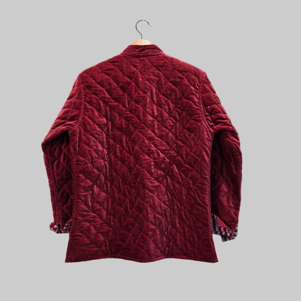 Quilted velvet jacket