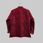 Quilted velvet jacket