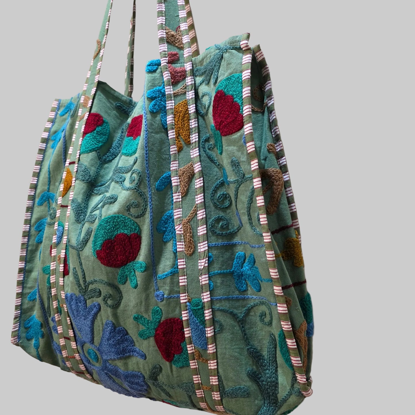 Cotton Suzani tote bag