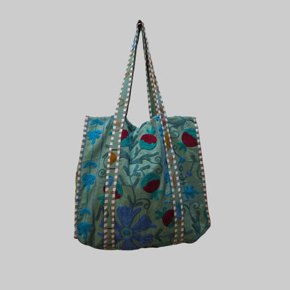 Cotton Suzani tote bag