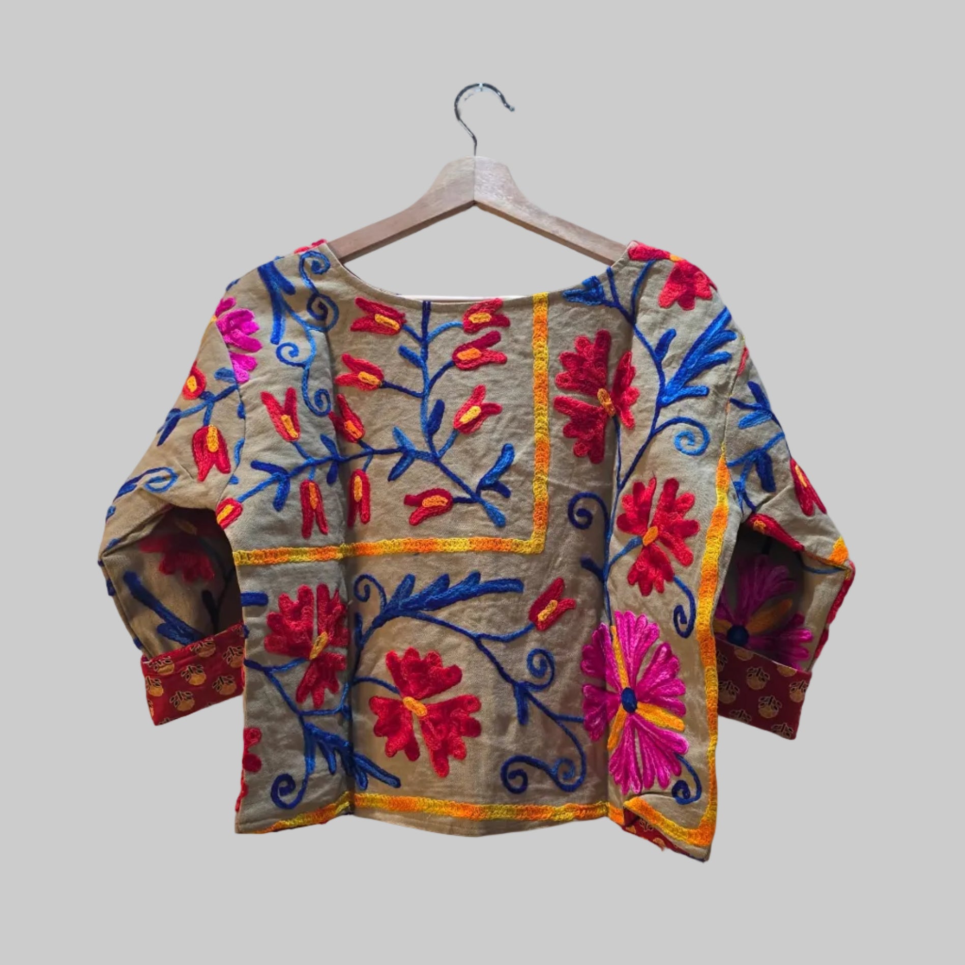 Crop Suzani jacket