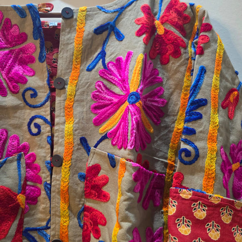 Crop Suzani jacket
